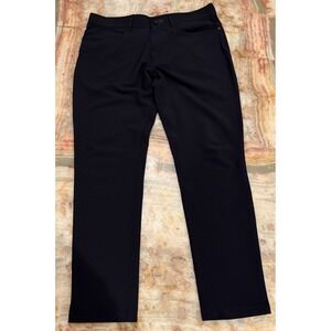 Public Rec Mens Performance Golf Chino Pants Black Moisture-Wicking 32X30